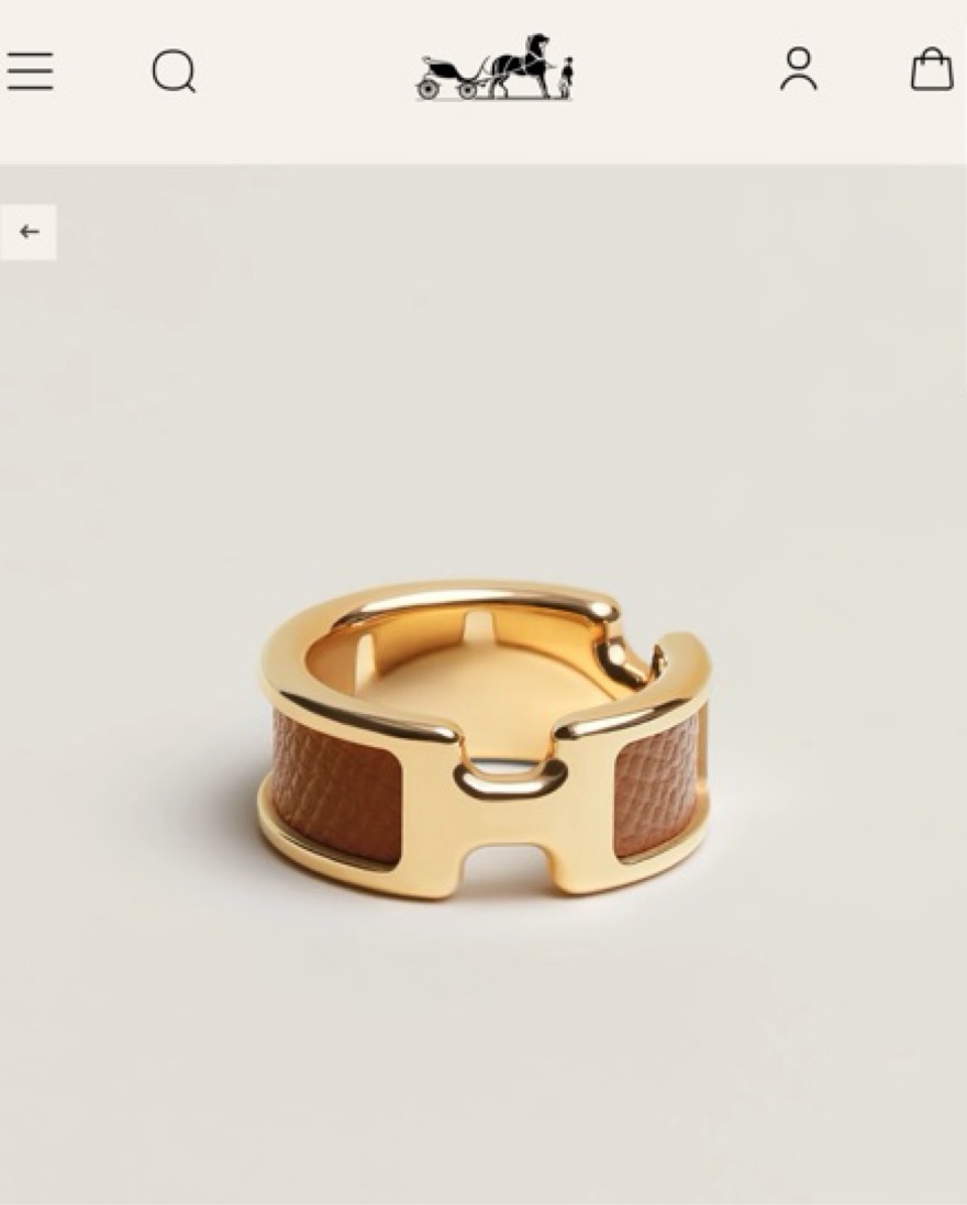 (*)様 HERMES ゴールドリング 大人が選ぶべきジュエリー】エルメスの18Kゴールドリング | UOMO