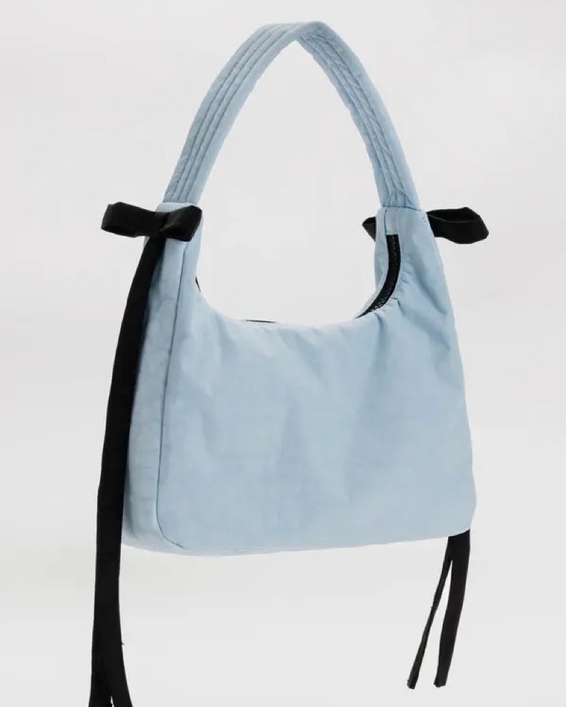 SANDY LIANG × BAGGU MINI BOW BAG バッグ Baggu x Sandy Liang Mini Bow Bag Candy Apple in Nylon with Black