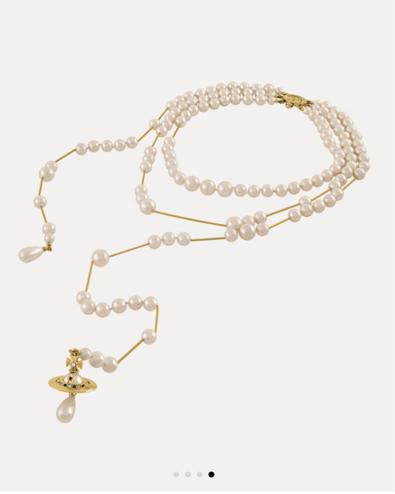 Vivienne Westwood Broken Pearl Necklace by Vivienne Westwood - Pickle