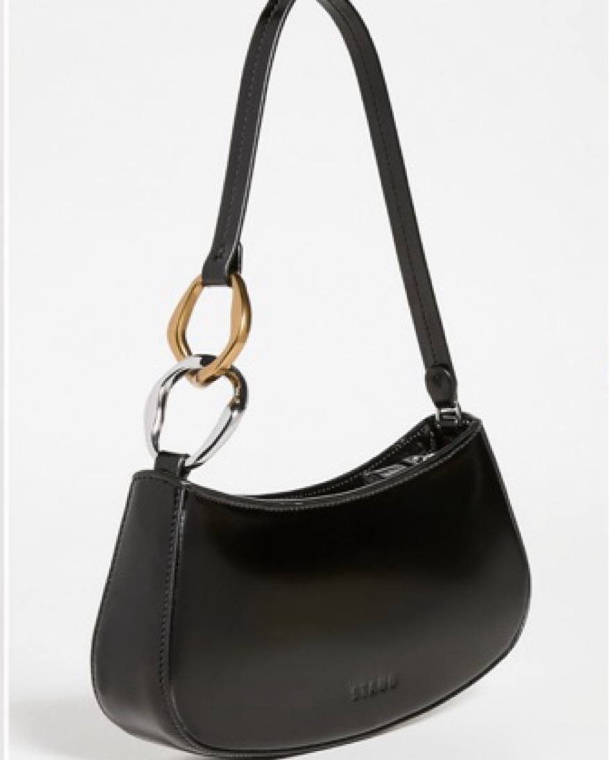 Staud Black Mixed Metal Shoulder Bag by Staud - Pickle