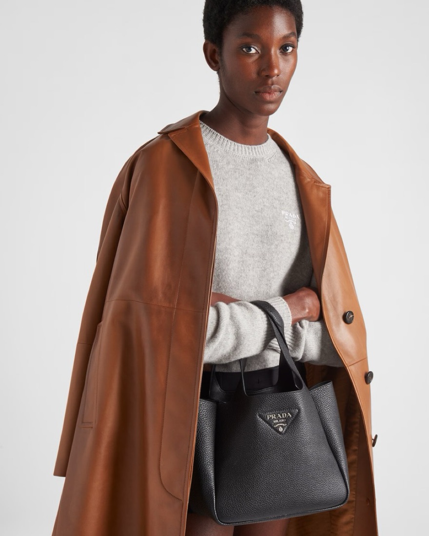 Prada Dynamique Leather Tote by Prada - Pickle