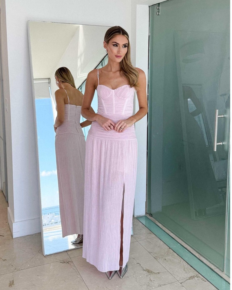 Manning Cartell Double Time Pleat Dress by Manning Cartell - Pickle