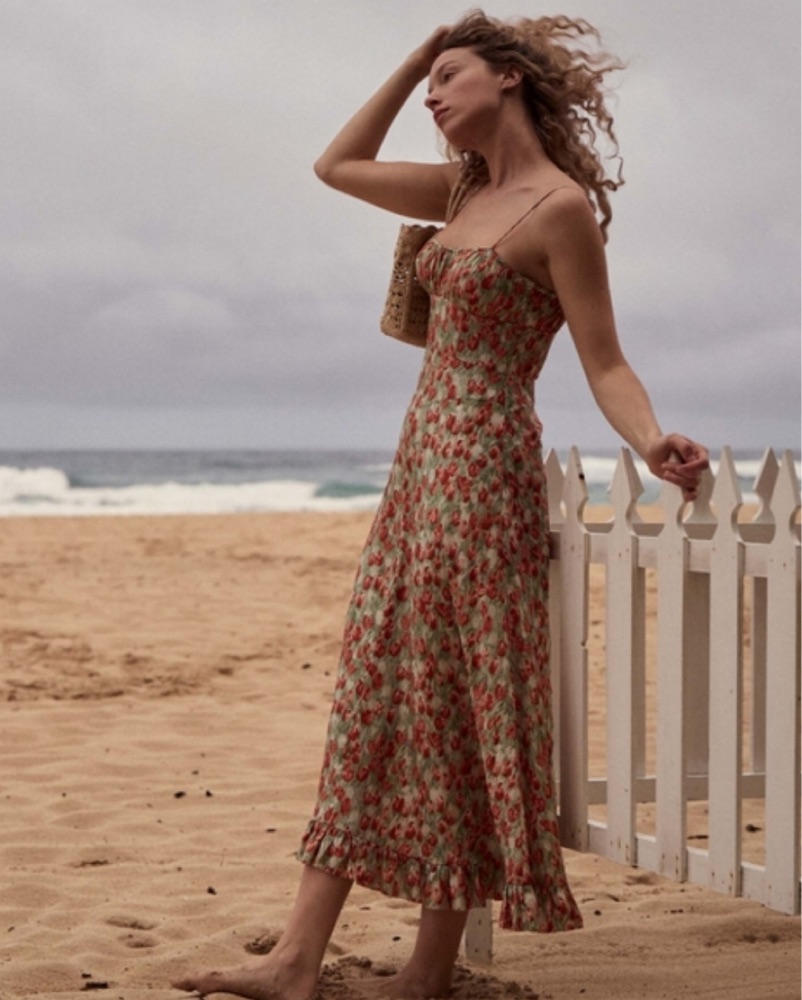 Doen Rosaria Dress In Tulip Fields by Doen - Pickle