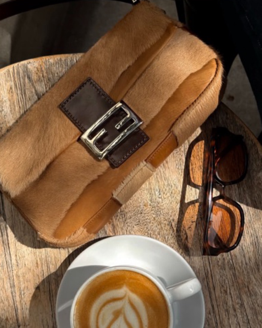 Fendi Western Fur Baguette by Fendi - Pickle