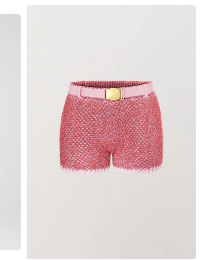 Asta Resort Knit Pink Shorts by Asta Resort - Pickle