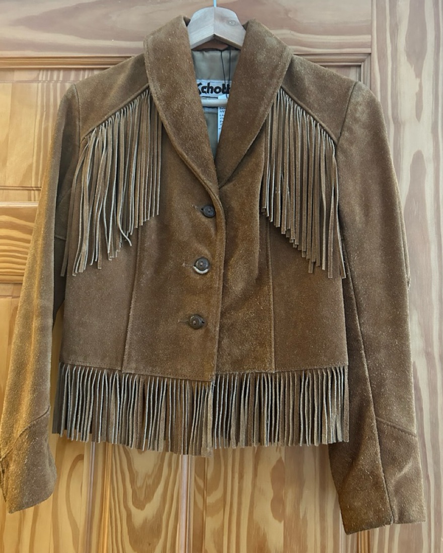 Schott NYC Western Fringe Suede Jacket by Schott - Pickle