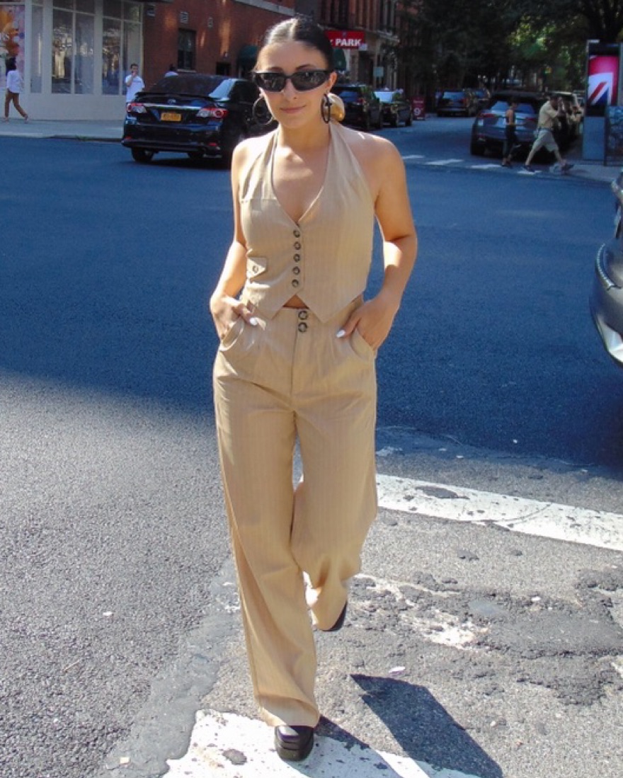 Fashion Nova Vest & Pants Two Piece Set by Fashion Nova - Pickle