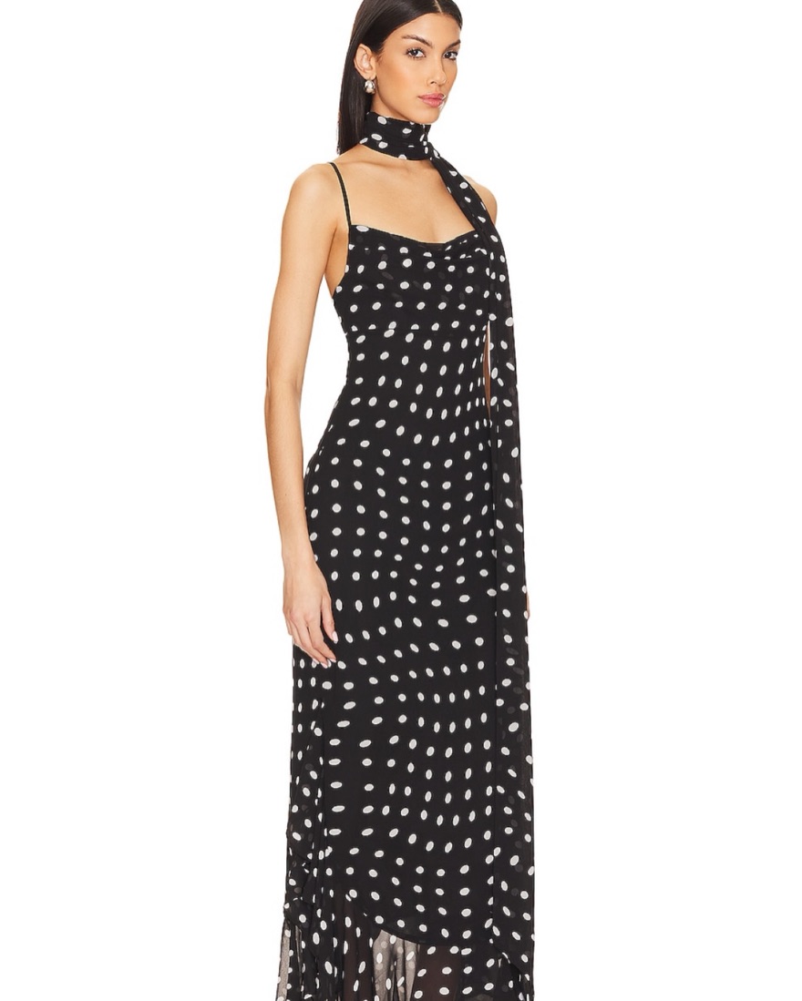 LPA Giulia Maxi Dress & Scarf by LPA - Pickle
