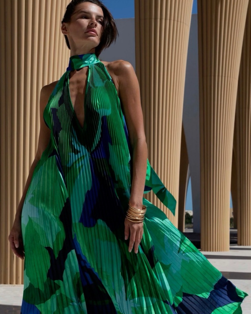 Lídee Opera Gown Capri Green by Lidee - Pickle