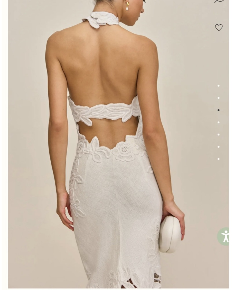 Cult Gaia Tamara Bridal Halter Dress by Cult Gaia - Pickle