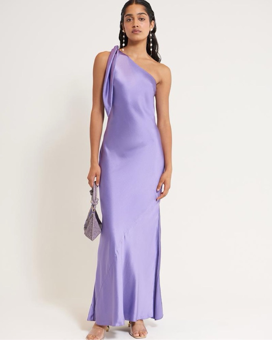 Cult Gaia Purple One Shoulder Gown by Cult Gaia - Pickle