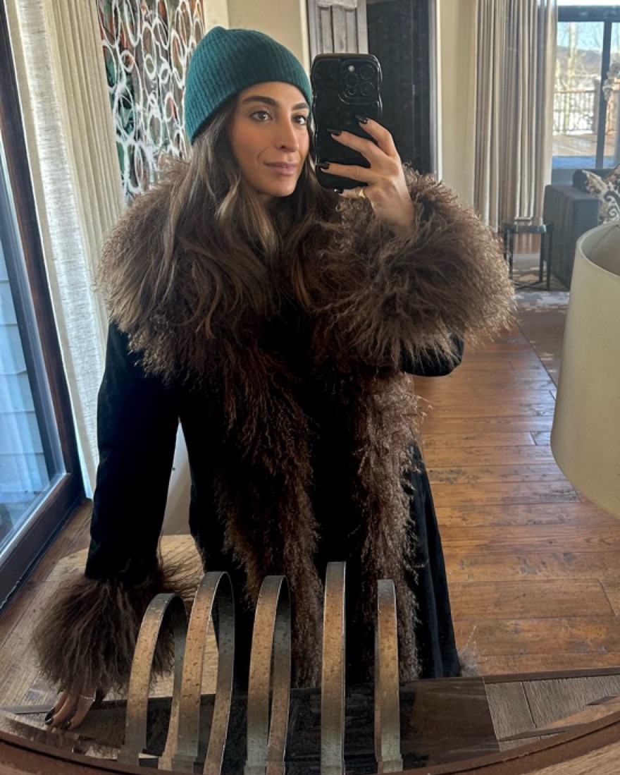 フランソワシュルマン Susanna Chow Suede and Shearling Coat by Susanna Chow - Pickle