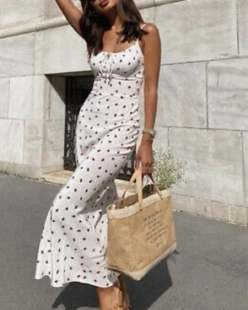 Realisation Par Alba Dress - Strawberry by Realisation Par - Pickle