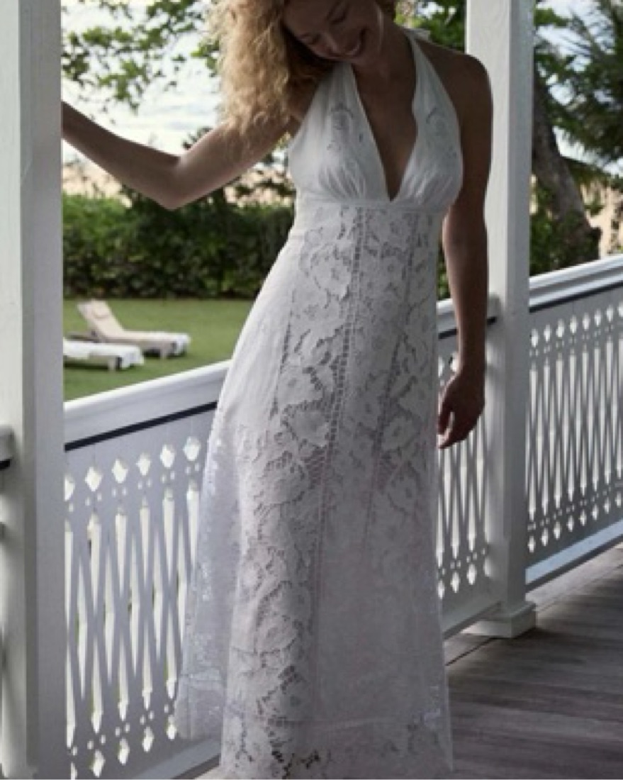 Doen anneau dressホワイト レース付きキャミワンピース 試着のみ Doen x Gap White Eyelet Dress by Doen - Pickle
