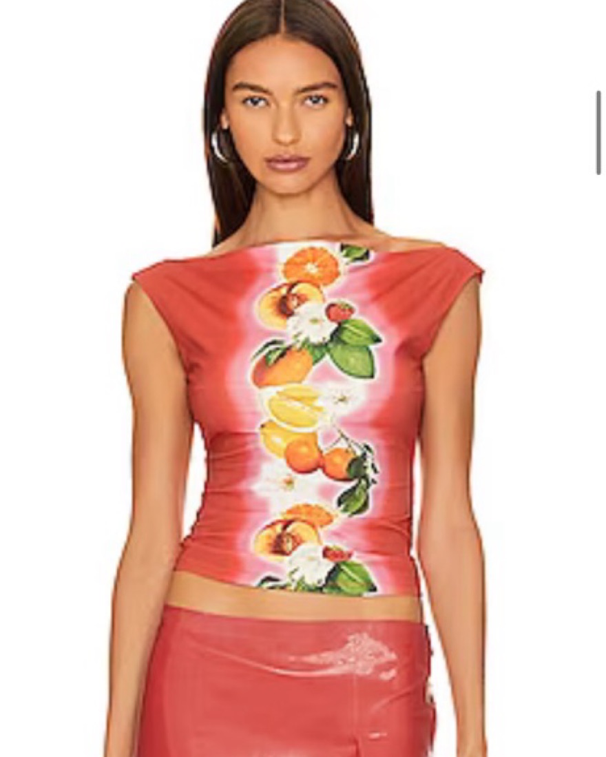 Top cut フロリダビューティxマヨイ Miaou Red Fruit Top by Miaou - Pickle