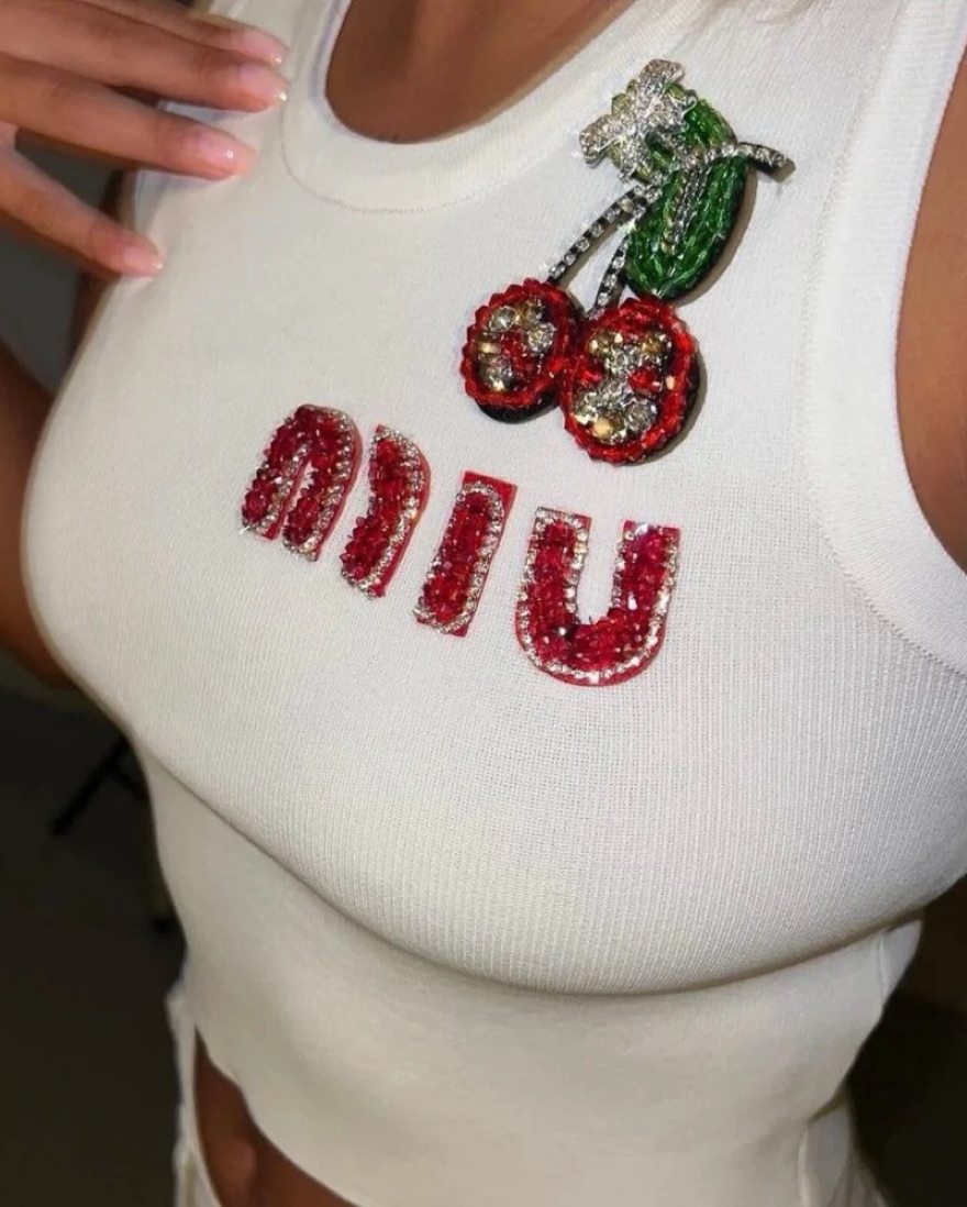 Miu Cherry Red Tank by Miu Miu - Pickle
