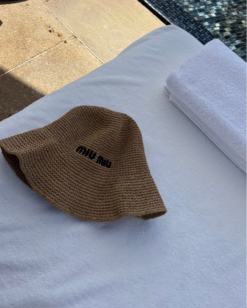 Miu Miu Beach Hat by Miu Miu - Pickle