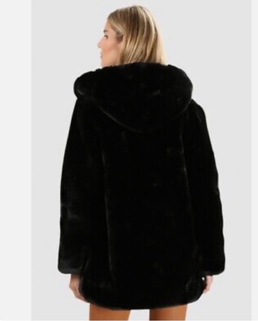 Apparis Marie Faux Fur Coat by APPARIS - Pickle