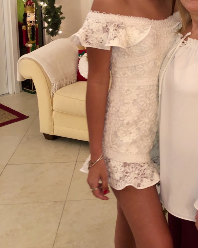 Elegant Lace Off-Shoulder Romper Alexis by Alexis - Pickle