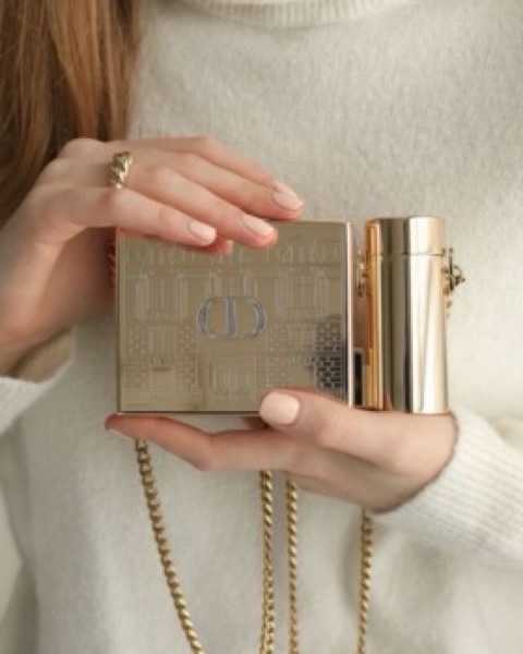 Dior Micro Gold Evening Bag by Christian Dior - Pickle