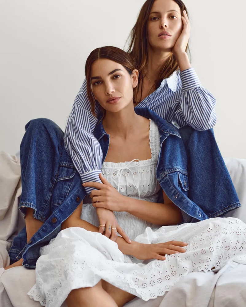 Doen x Gap Eyelet Midi Dress by Doen - Pickle