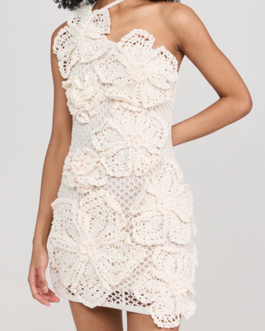 Cult Gaia Kendria Crochet Dress by Cult Gaia - Pickle
