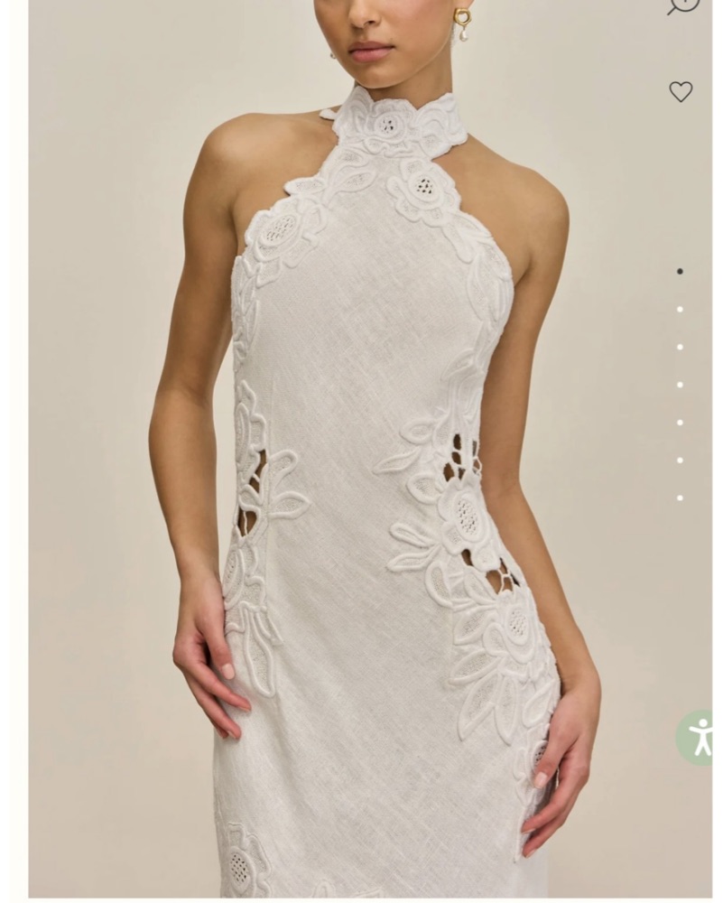 キキララタブリエ Cult Gaia Tamara Bridal Halter Dress by Cult Gaia - Pickle