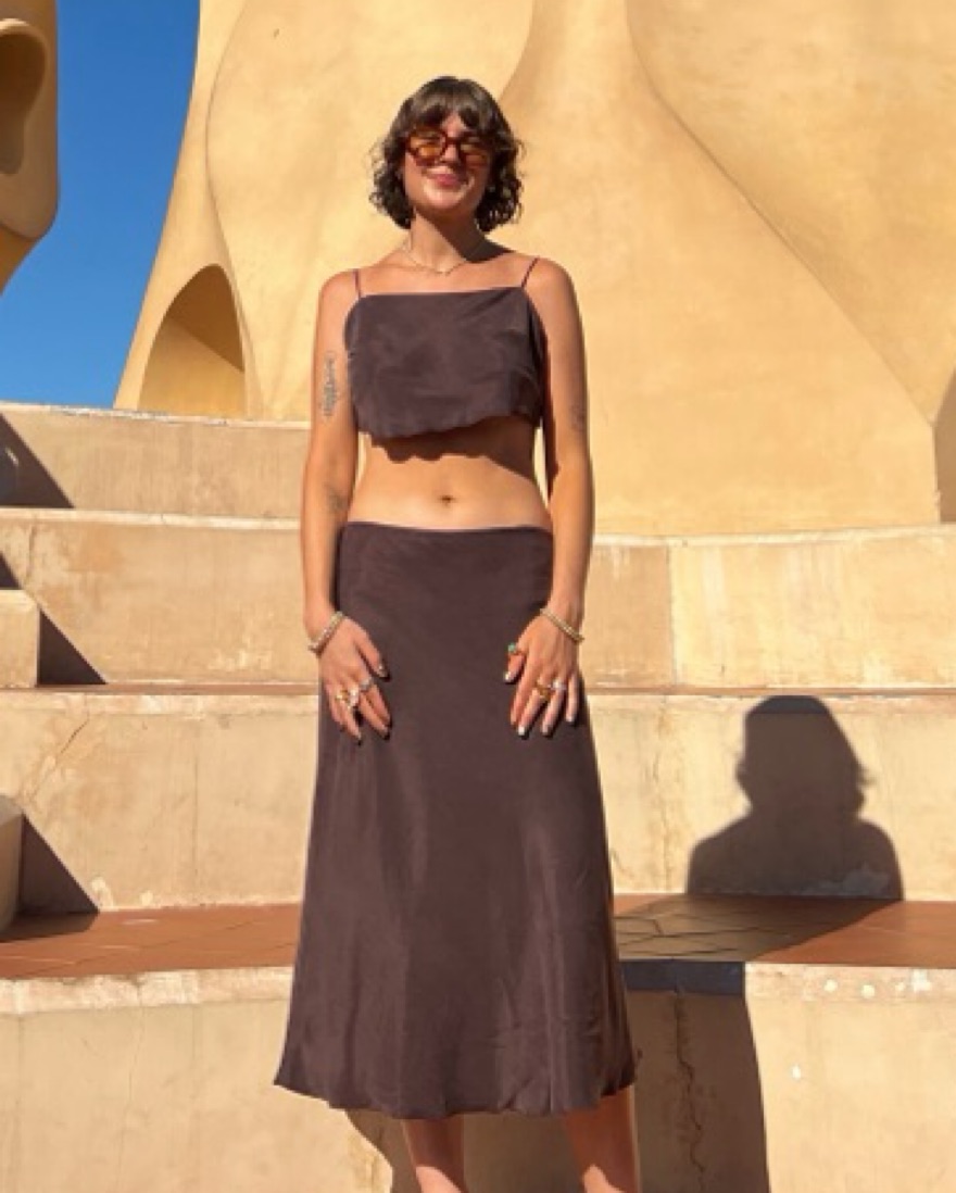 Djerf Avenue Dream Set Midi Dark Mocha by Djerf Avenue - Pickle