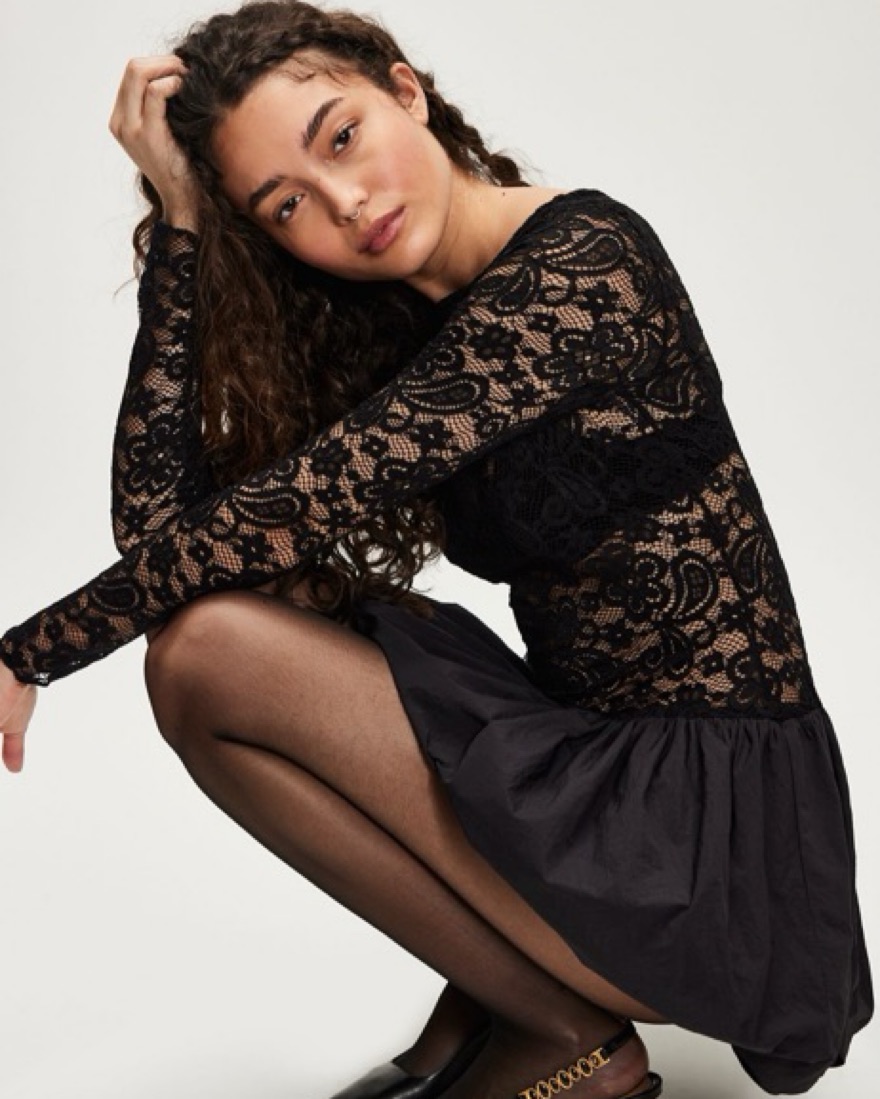 Lisa Says Gah Hazel Lace Mini Dress by Lisa Says Gah! - Pickle