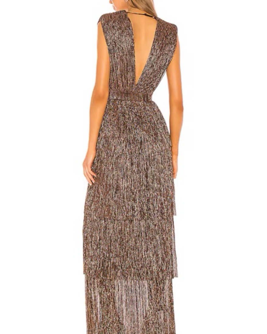 Sabina Musayev Skylar Gown in Bronze by Sabina Musayev - Pickle