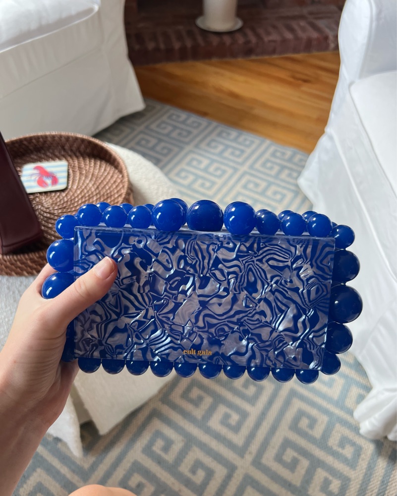 Cult Gaia Eos Clutch In Persian Blue by Cult Gaia - Pickle
