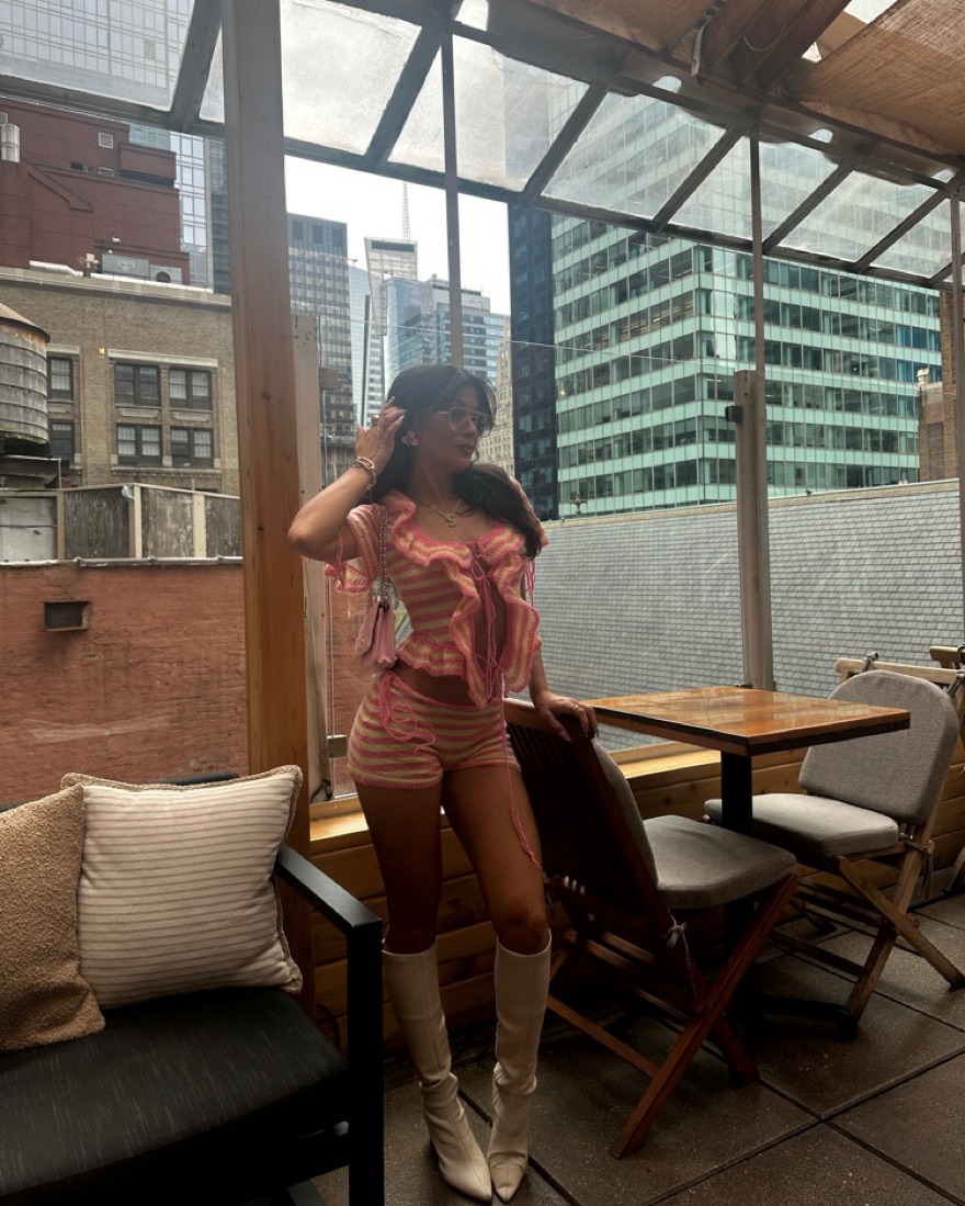 Danielle Guizio　mohaih ribbed ccrdigan Danielle Guizio Pink Mohair Fuzzy Cardigan Danielle Guizio