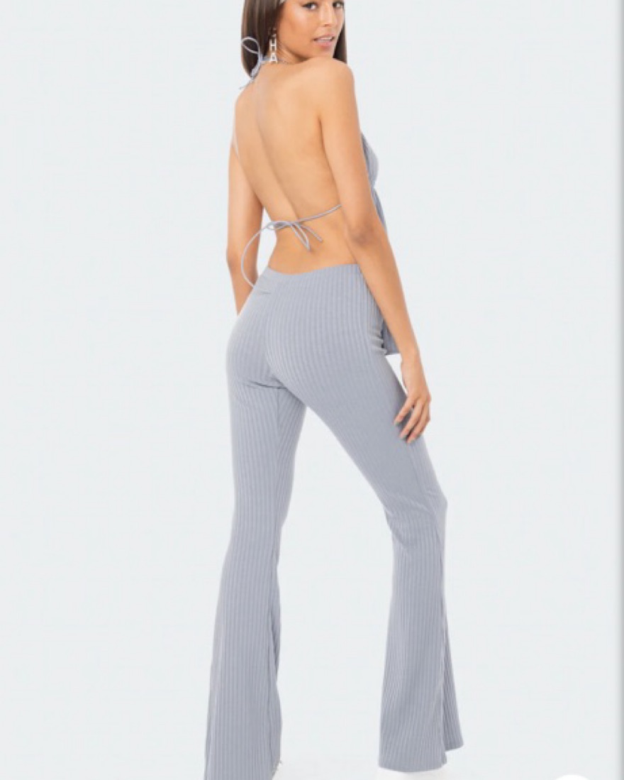 Editked Claire Ribbed Two Piece Set by Editked - Pickle