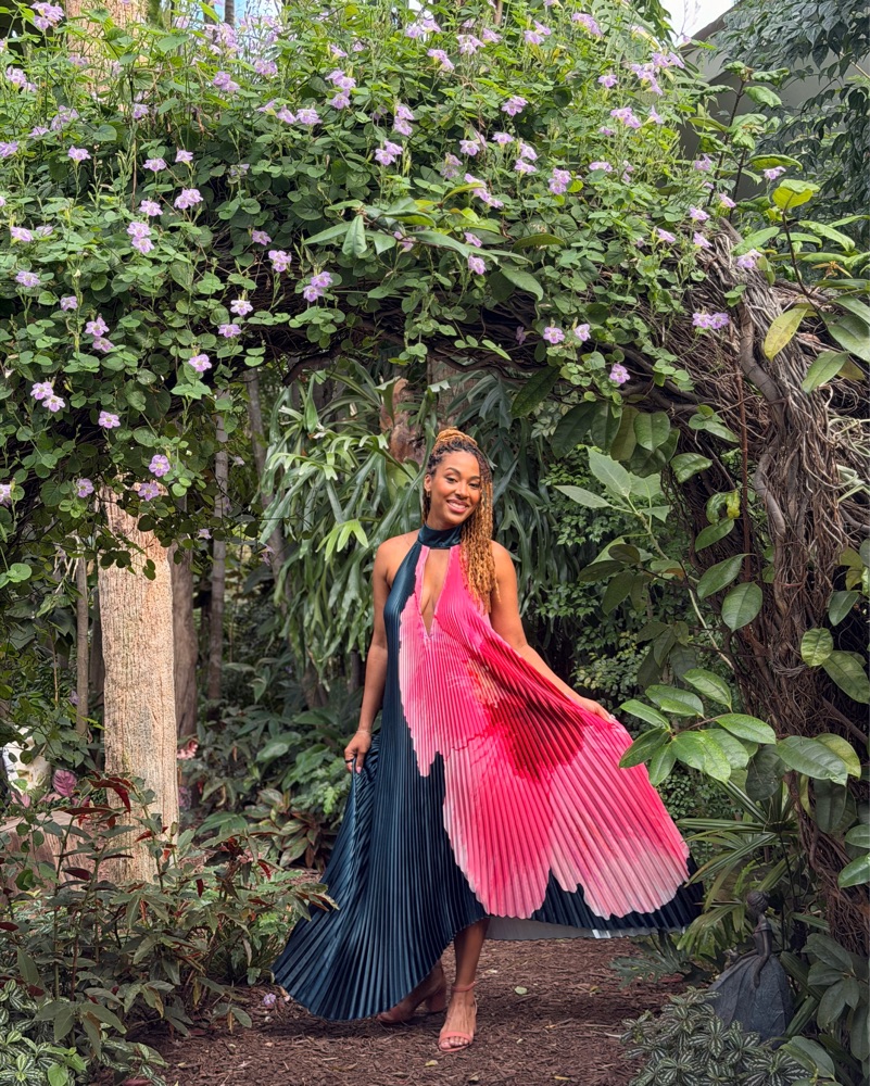 L'idee Opera Gown in Hibiscus Midnight 3 by Lidee - Pickle