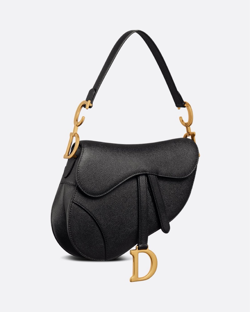 Black Dior Saddle Bag by Christian Dior - Pickle
