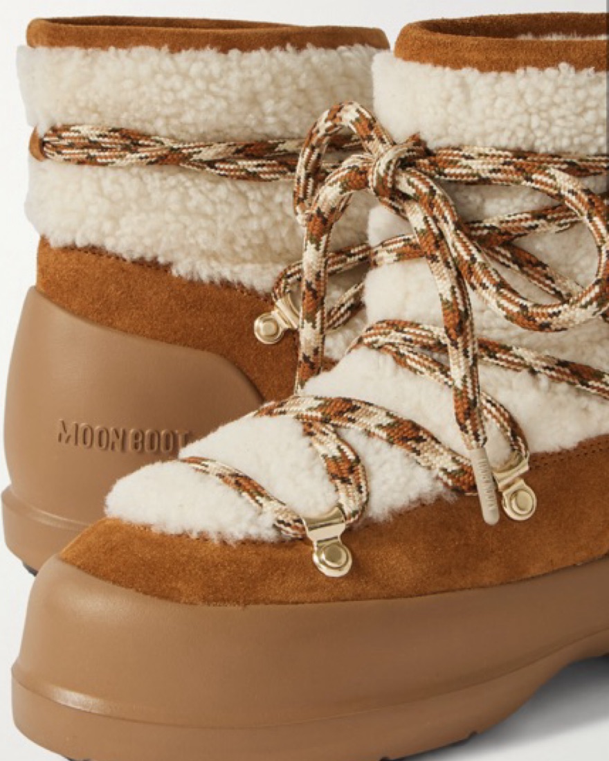 Moon Boots - Luna Shearling Boot by Moon Boot - Pickle