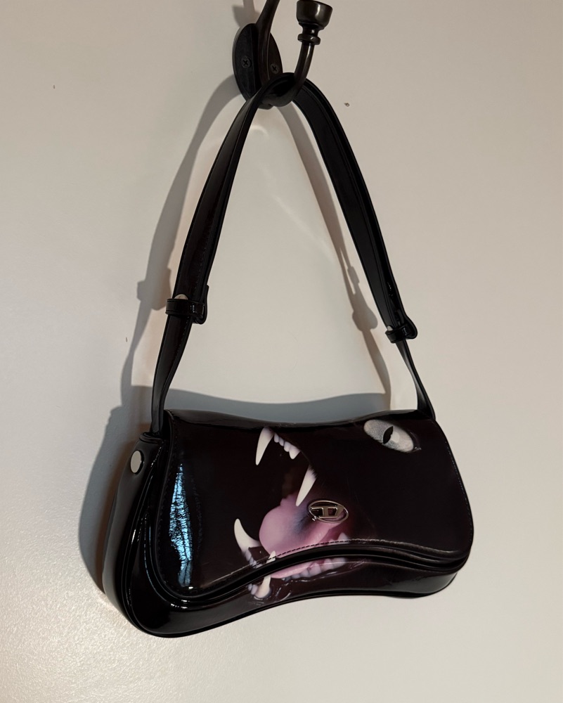 Diesel Play Clutch With Black Cat Print by Diesel - Pickle