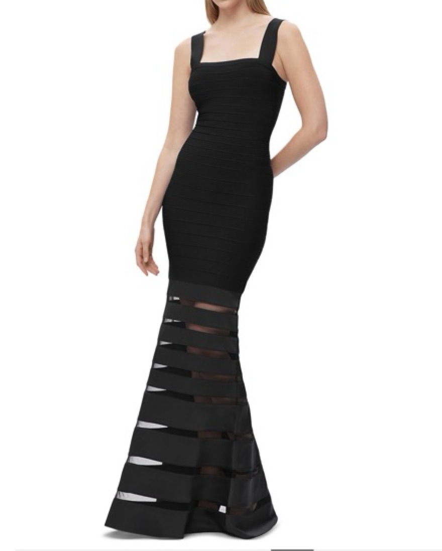HERVE LEGER BLACK MAXI DRESS by Herve Leger - Pickle