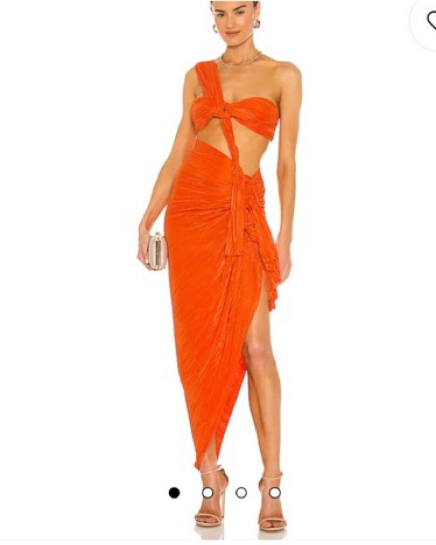 Bronx & Banco Tamala Asymmetrical Dress by Bronx And Banco - Pickle