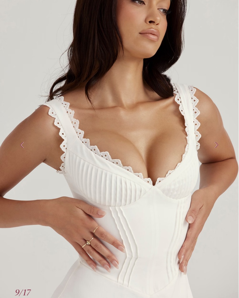 House of CB Tilly Pin Tuck Mini Dress by House of CB - Pickle