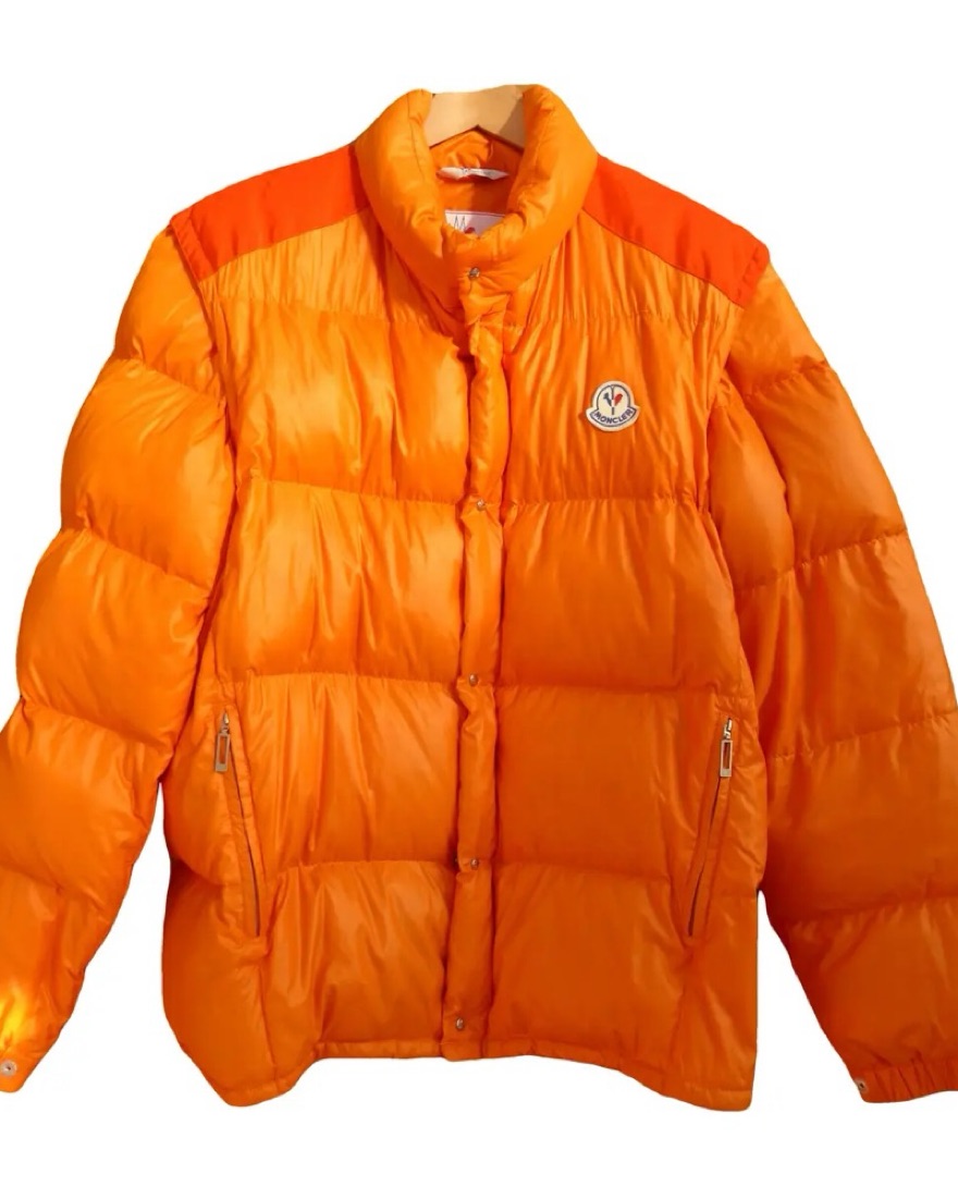 MONCLER オレンジジャケット Lサイズ Vintage Orange Moncler Puffer Coat by Moncler - Pickle
