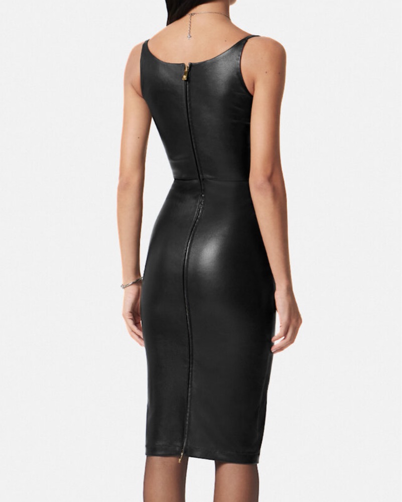 Versace - MEDUSA '95 CORSET LEATHER MIDI by Versace - Pickle
