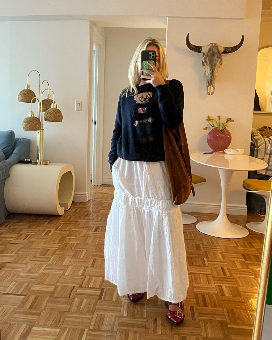 ぱるる。美品❗Polo by Ralph Lauren BP 3 165 Polo Ralph Lauren Bear Flag Sweater by Polo Ralph Lauren - Pickle