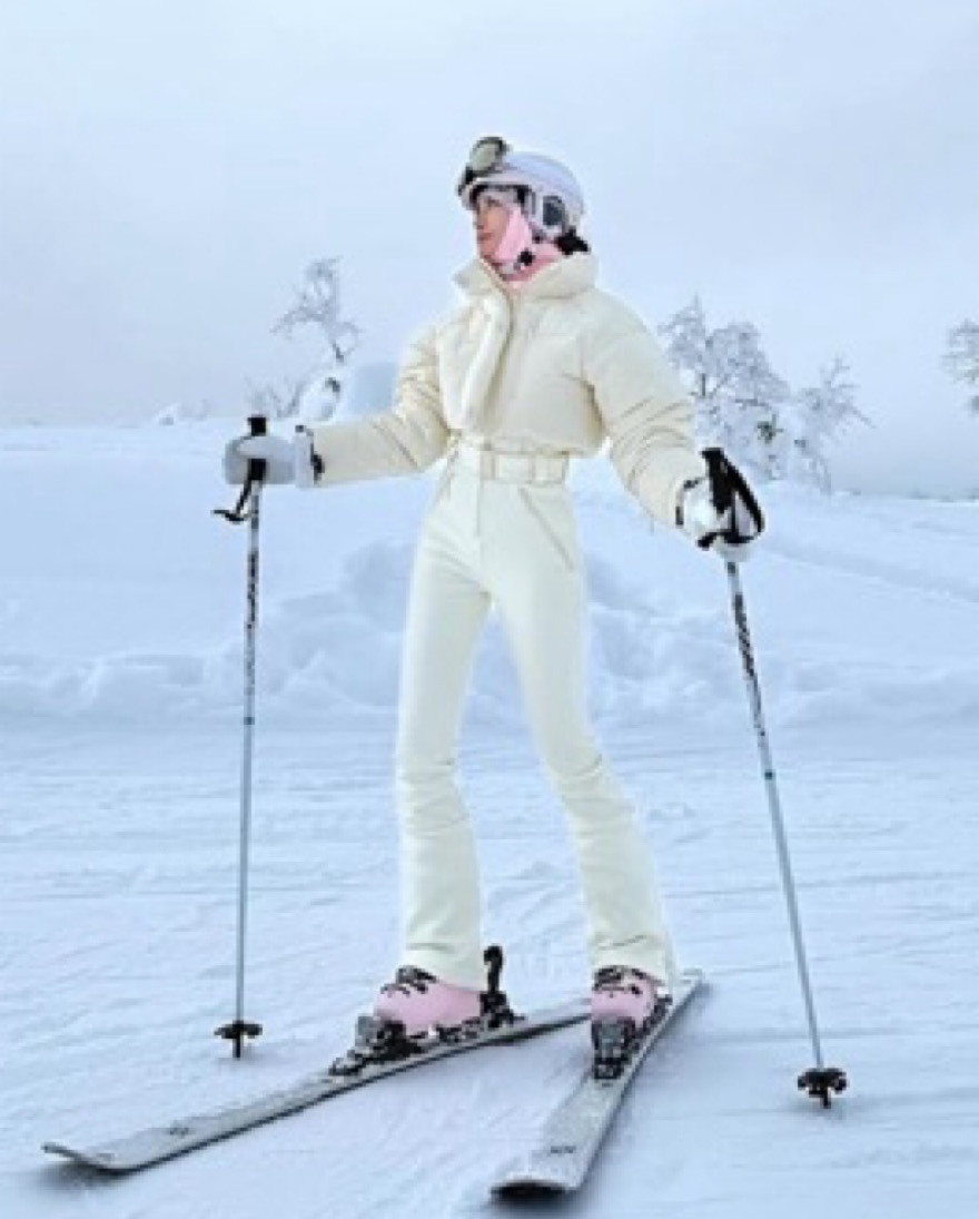 White Cordova Myoko Ski Suit by Cordova - Pickle