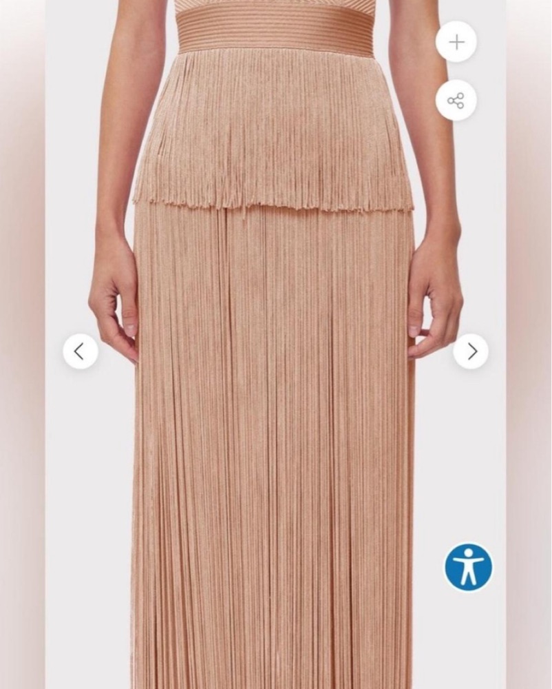Herve Leger Fringe Evening Dress by Herve Leger - Pickle