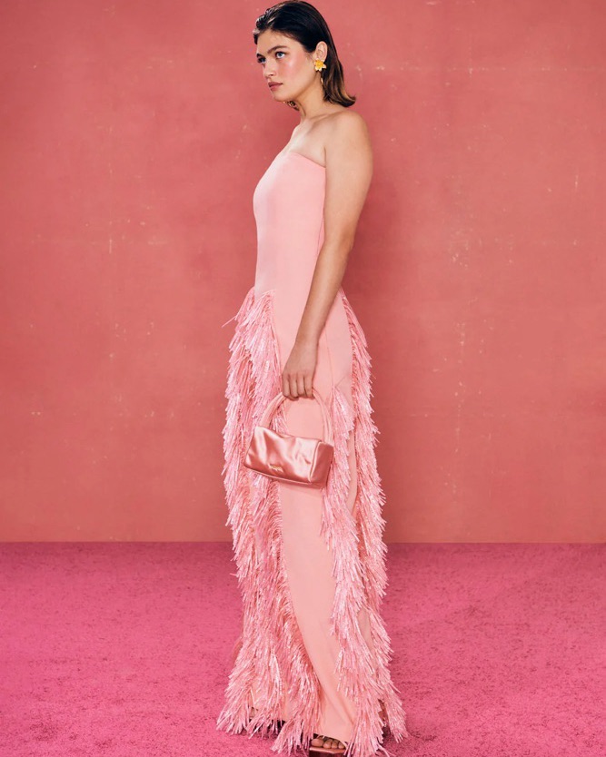 yazawa　オプション Cult Gaia theia dress In Yellow Multi by Cult Gaia - Pickle