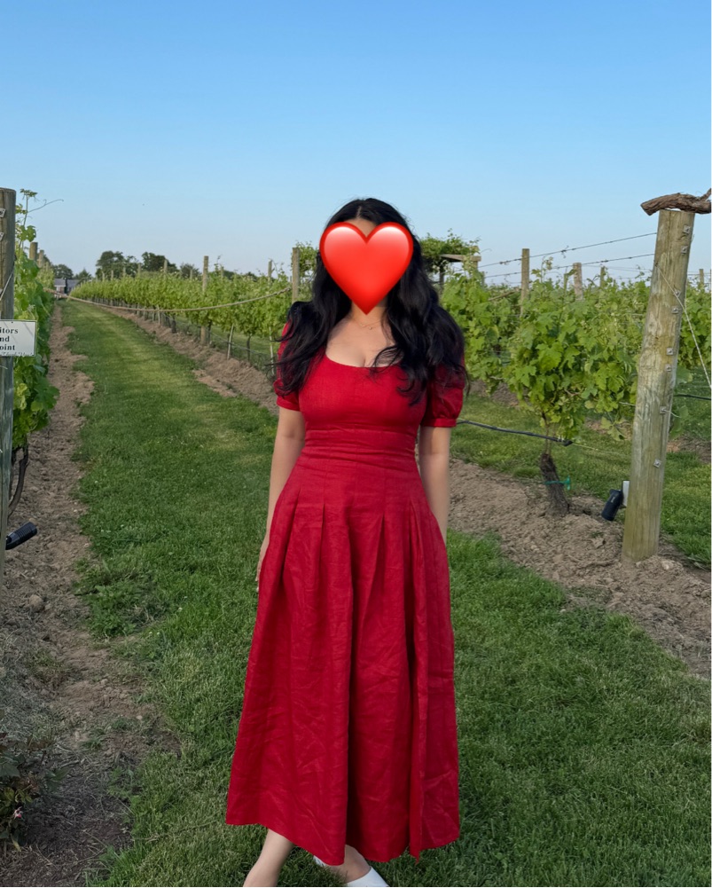 Reformation Coucou Linen Dress (Red) by Reformation - Pickle