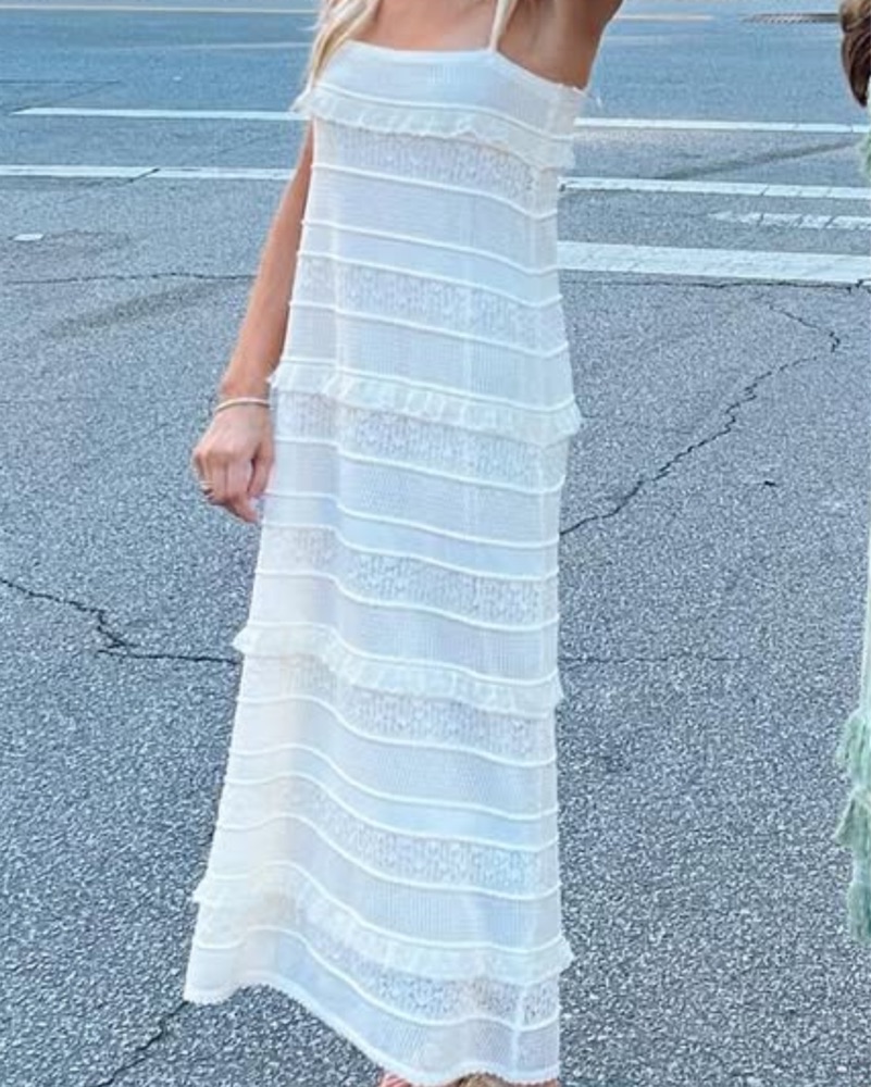 zara white/cream beachy dress by Zara - Pickle