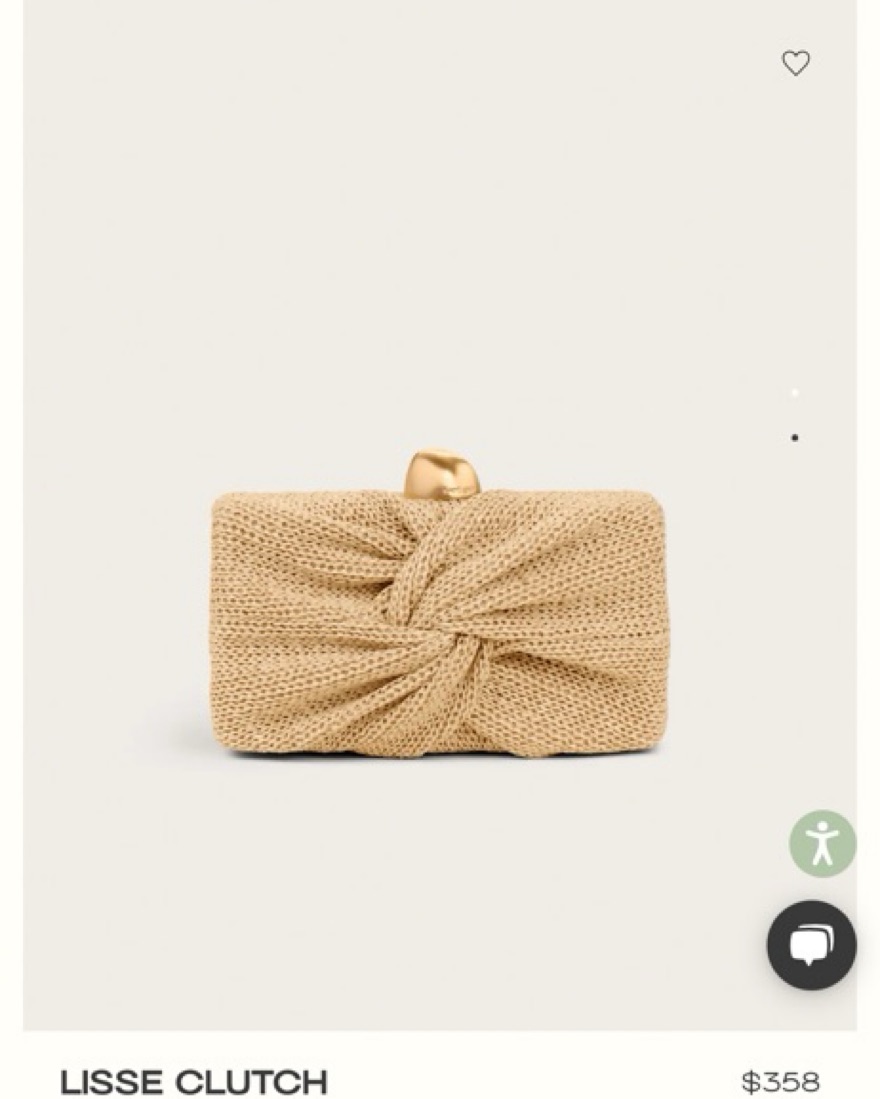 Cult gaia Ratan Lisse Clutch by Cult Gaia - Pickle