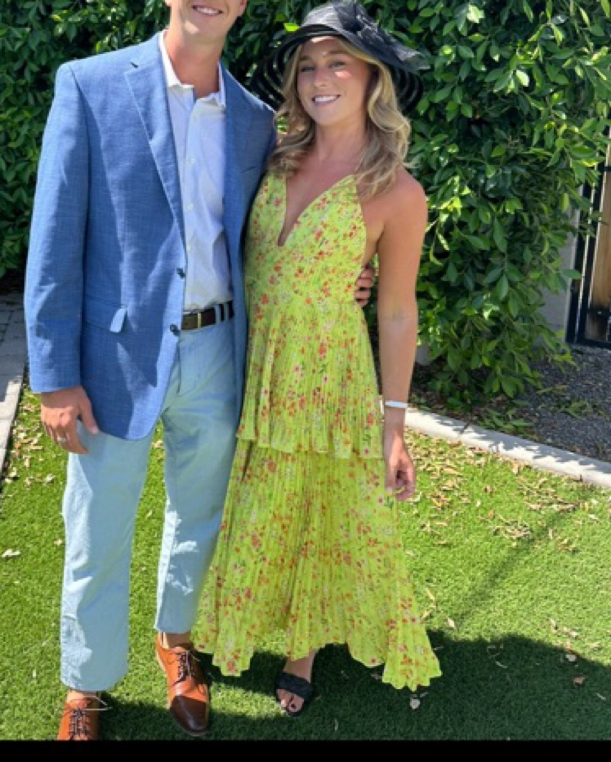 Amur Nico Floral Pleated Tiered Dress by Amur - Pickle